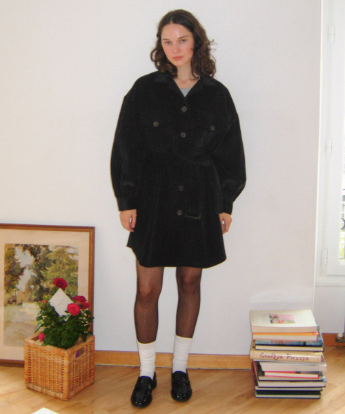 2Way Corduroy Dress_Black