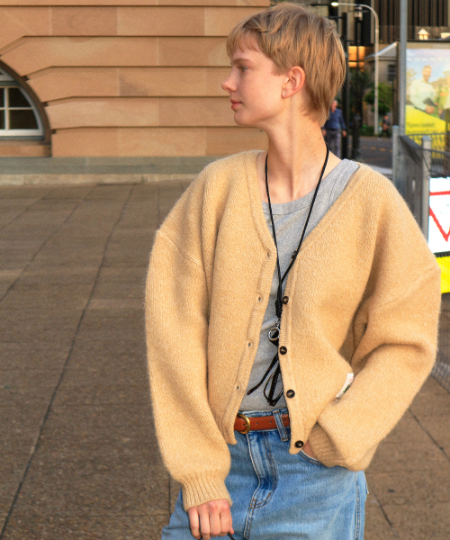 Momo Cardigan_Custard