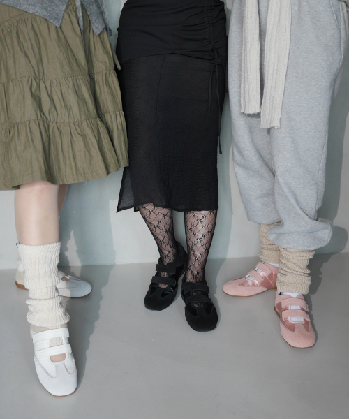 TWIN VELCRO MARY JANE SNEAKERS / 3 COLORS