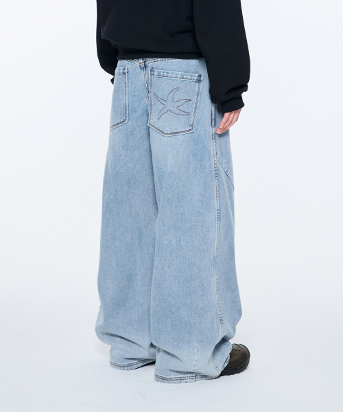 TCM starfish denim pants (blue)