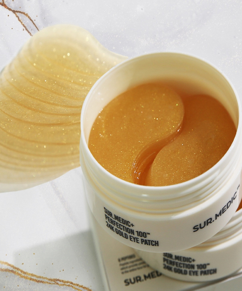 눈가주름 진짜금가루 24K골드 겔 아이패치 60매 탄력 활력 보습 저자극 미간패치