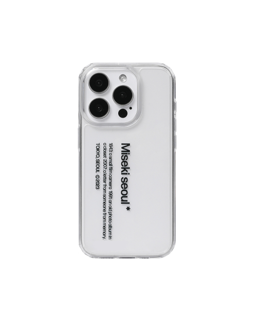 Misekiseoul graphic case 01 CLEAR BLACK