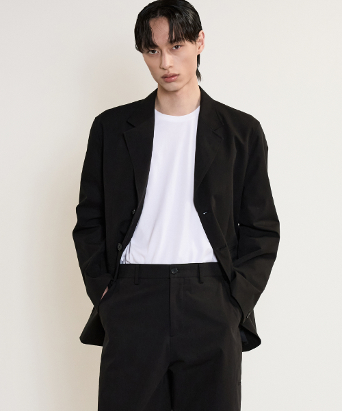Cotton Comfort Set-Up Jacket (Black) TNJA5E101BK