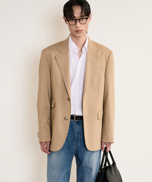 Fratboy Gold Button Jacket (Beige) TNJA5E102I2