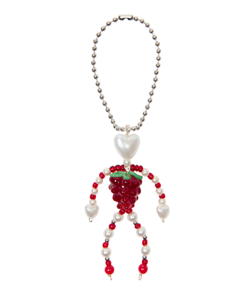 IM LUV STRAWBERRY KEYRING(RED)