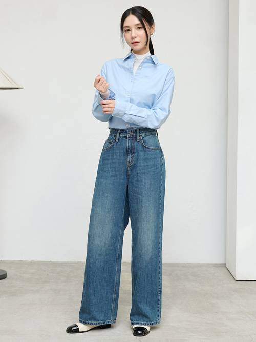 여성) 와이드 데님_MSF5DP2906