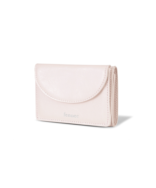CRINKLE HALFMOON MINI WALLET - BLOSSOM