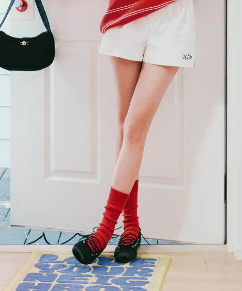 DOLPHIN LACE UP FLATS / 3 COLORS