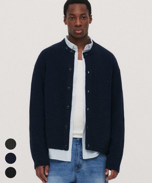 RAIN DROP KNIT CARDIGAN - 3 COLOR