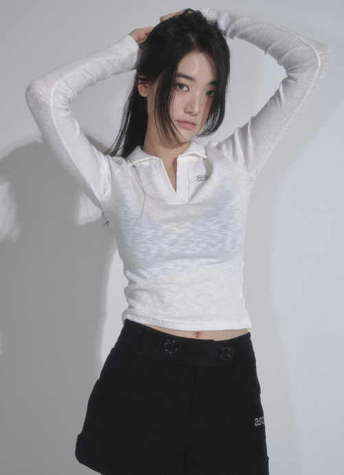 IVY COLLAR LONG SLEEVE / WHITE
