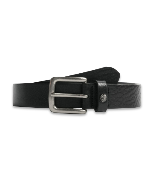 Cowhide Concho Stud Belt BLACK
