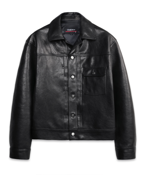 Premium Vegetable Stud Trucker Jacket