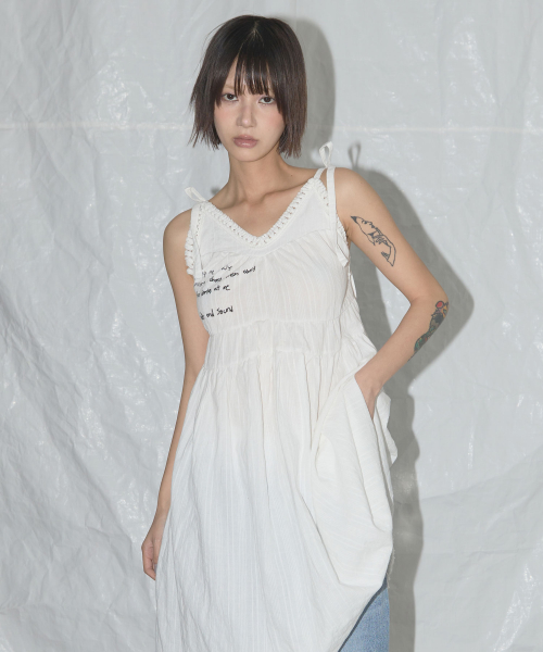 DREAMY SHEER DRESS (WHITE) F25QD799