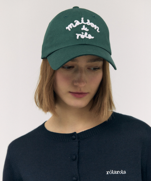 MAISON DE ROLA BALL CAP DEEP GREEN