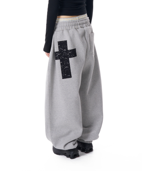Laced CROS2 Patch Sweatpants (Gray)