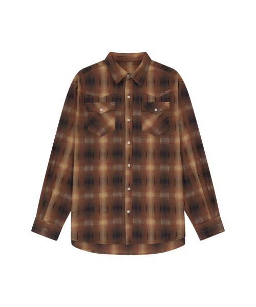 Western Vintage Check Shirts (Brown)