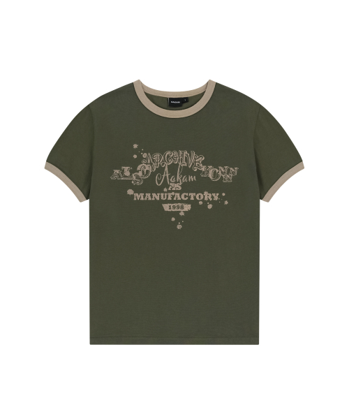 VTG Ink Ringer Top (Khaki)