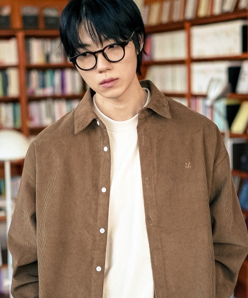 Rise Overfit Corduroy Shirts Mocha OYLS2601