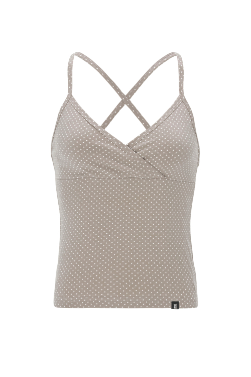 DOT CAMISOLE-BEIGE