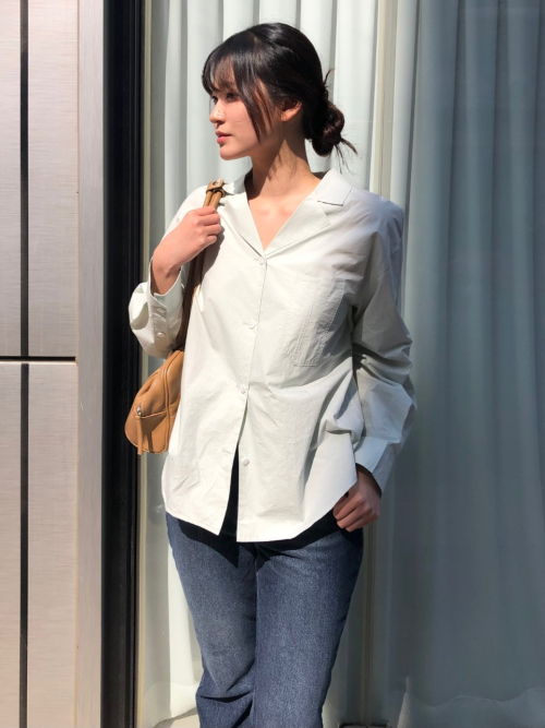 HESTIA v neck shirt_MINT