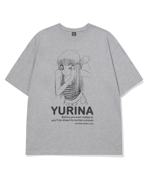 YURINA Overfit T-shirt [Melange grey]