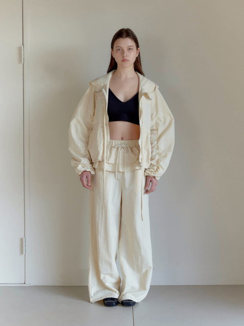 FRILL LAYERED PANTS / CREAM