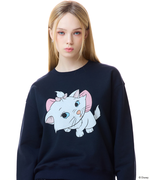 [MARIE] SWEATSHIRT(NAVY)