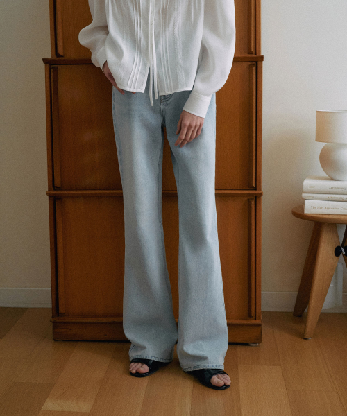 [기장선택]Semi-Bootcut Denim[LMBFSP25DN5202]-Light Blue