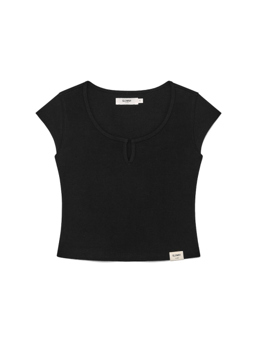 SLEEK SLIT TEE(LIME BOUQUET)