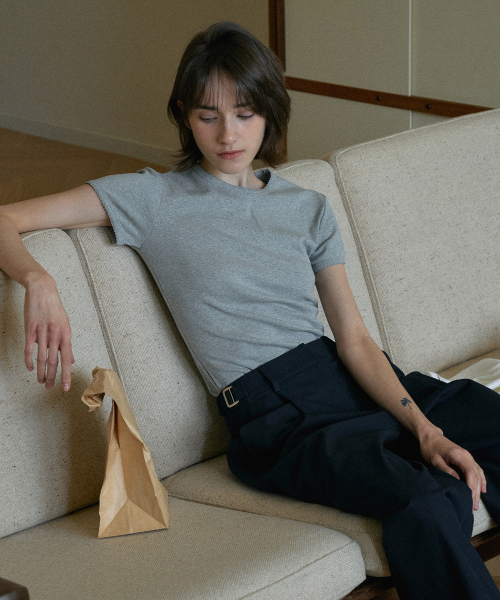 Picot Round T-shirt[LMBESPTT5601]-3color