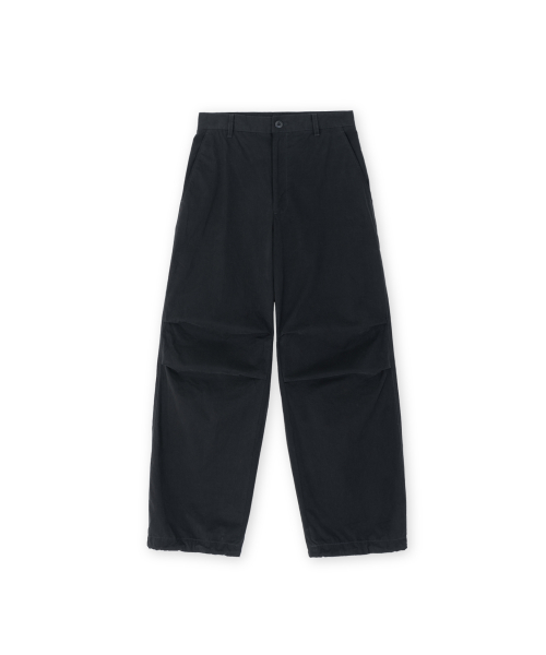 Washed Parachute Pants, Black