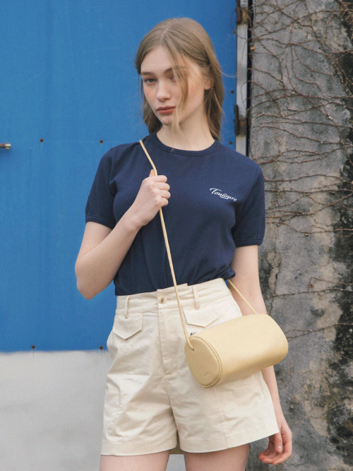 MASHMELLOW long shoulder bag_BUTTER