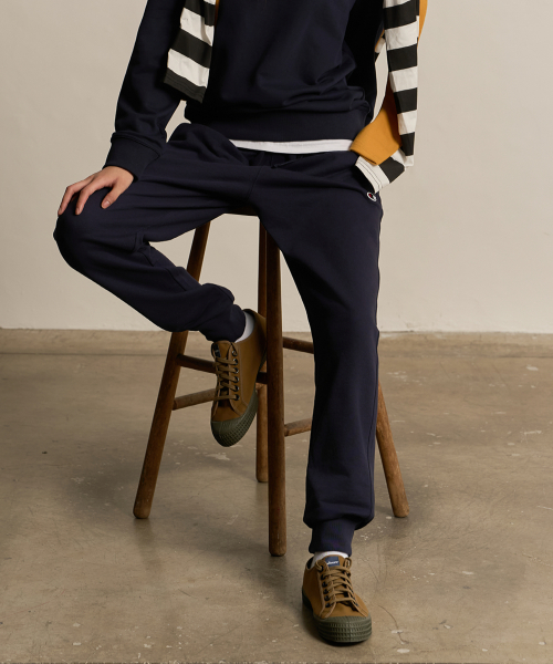 베이직 조거 스웨트 팬츠 Normal Navy
