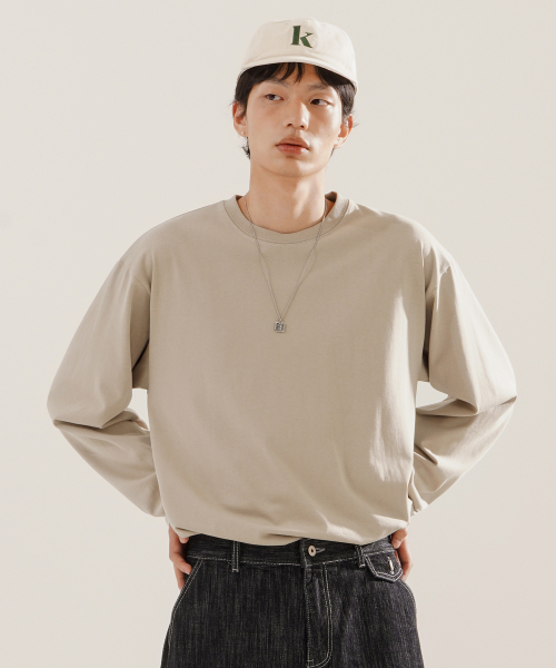All Day CP Standard Long T-Shirts Lightbeige SOLT2607