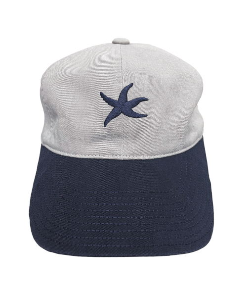 TCM starfish cap (light grey/navy)
