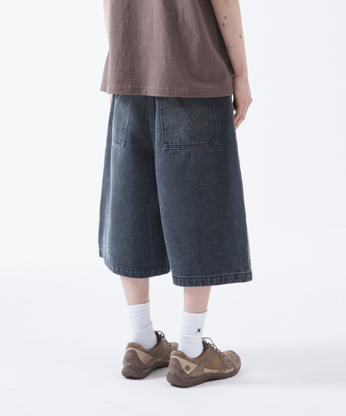 TCM starfish denim half pants (black)