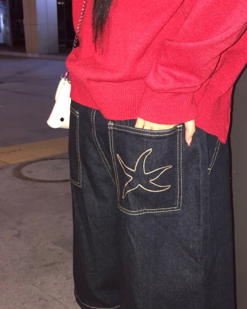TCM starfish denim half pants (blue)
