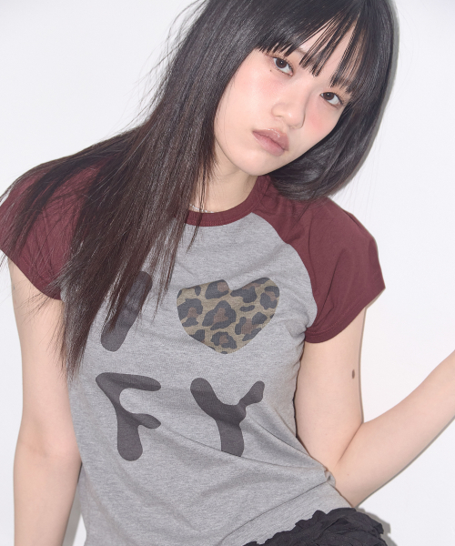 I LOVE FY TEE (GRAY) F25QB102