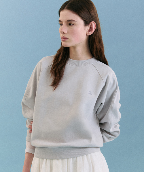 NUBASIC LOGO SWEATSHIRT LIGHT BLUE