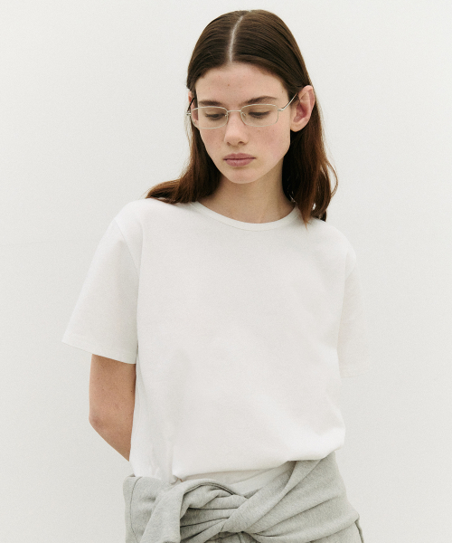 NUBASIC STANDARD ROUND NECK T-SHIRT WHITE