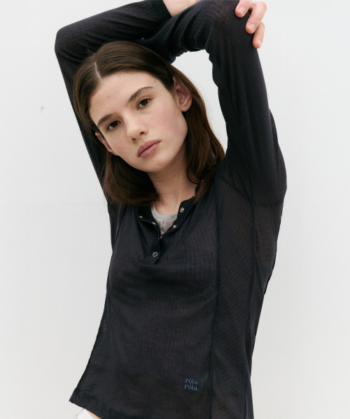 NUBASIC SLIM FIT HOOD T-SHIRT NAVY