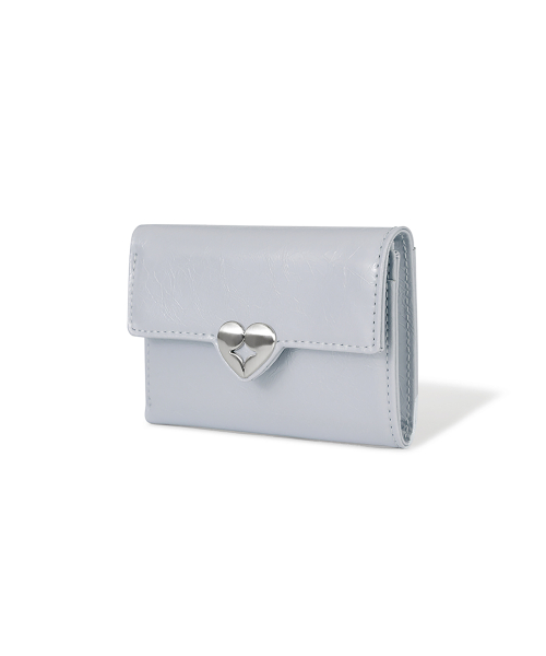 HEARTY FLAP WALLET - MISTY LAVENDER