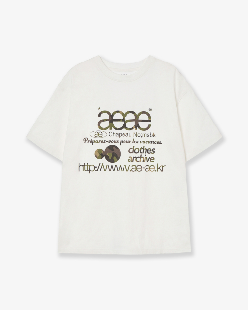 WEB LOGO T-SHIRTS [WHITE/CAMO]