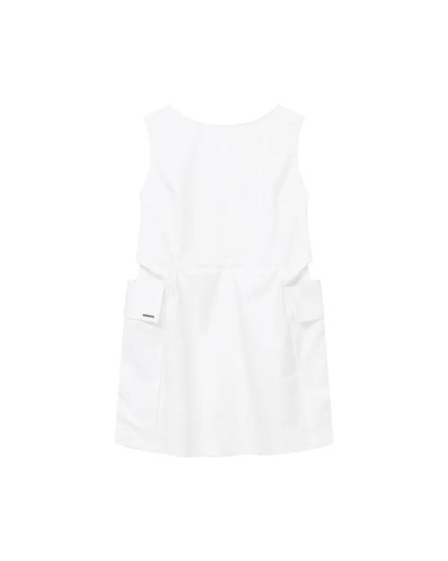 Pocket shirts one piece WHITE