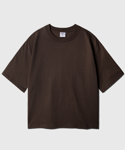 Boy Crop Short T-Shirt Darkbrown KJST2619