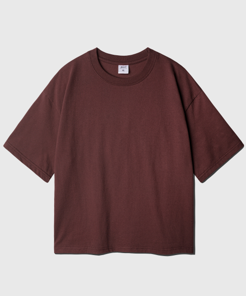 Boy Crop Short T-Shirt brickred KJST2619
