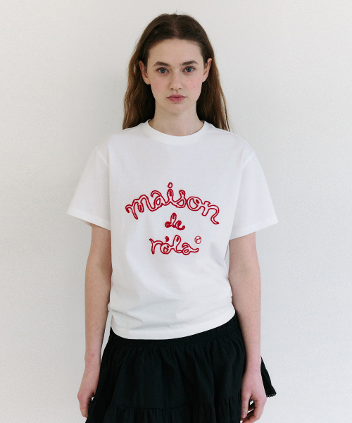 MAISON DE ROLA OUTLINE T-SHIRT WHITE