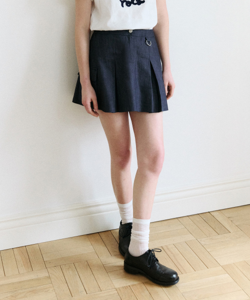 CARGO MINI SKIRT BLUE