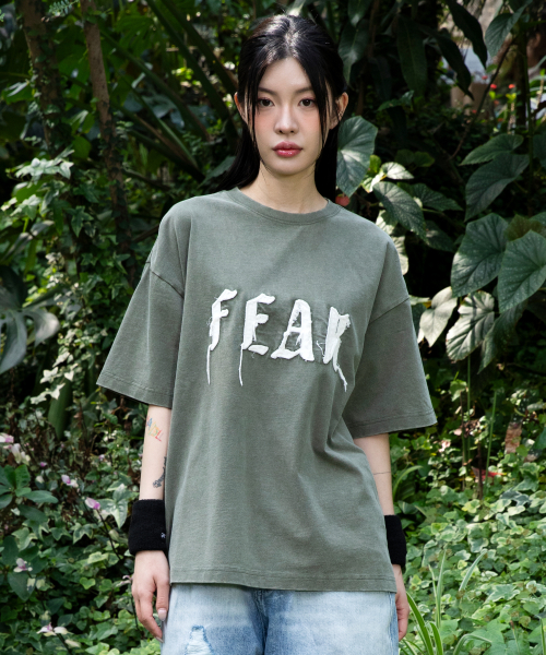 GT112 피어 빈티지 반팔 티셔츠 (OLIVE)