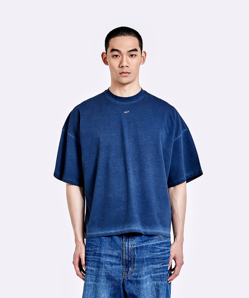 Dying t shirt - Deep blue